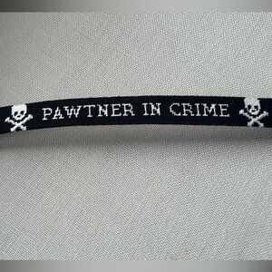 Smathers & Branson “Pawtner in Crime” Black Pet Collar